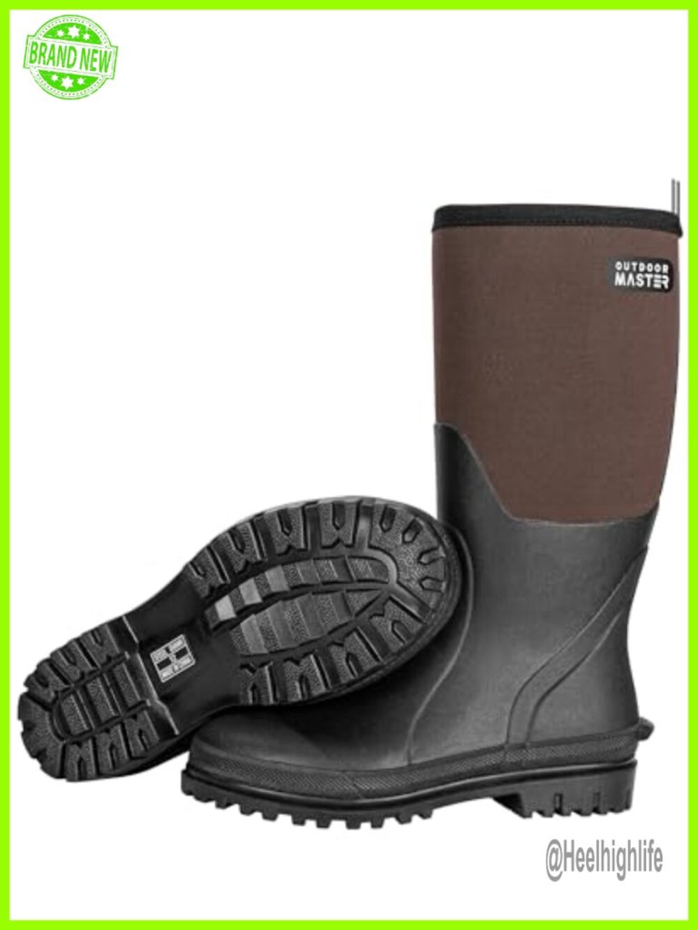 Waterproof Rubber Neoprene Hunting Boots Insulated Shock Absorption